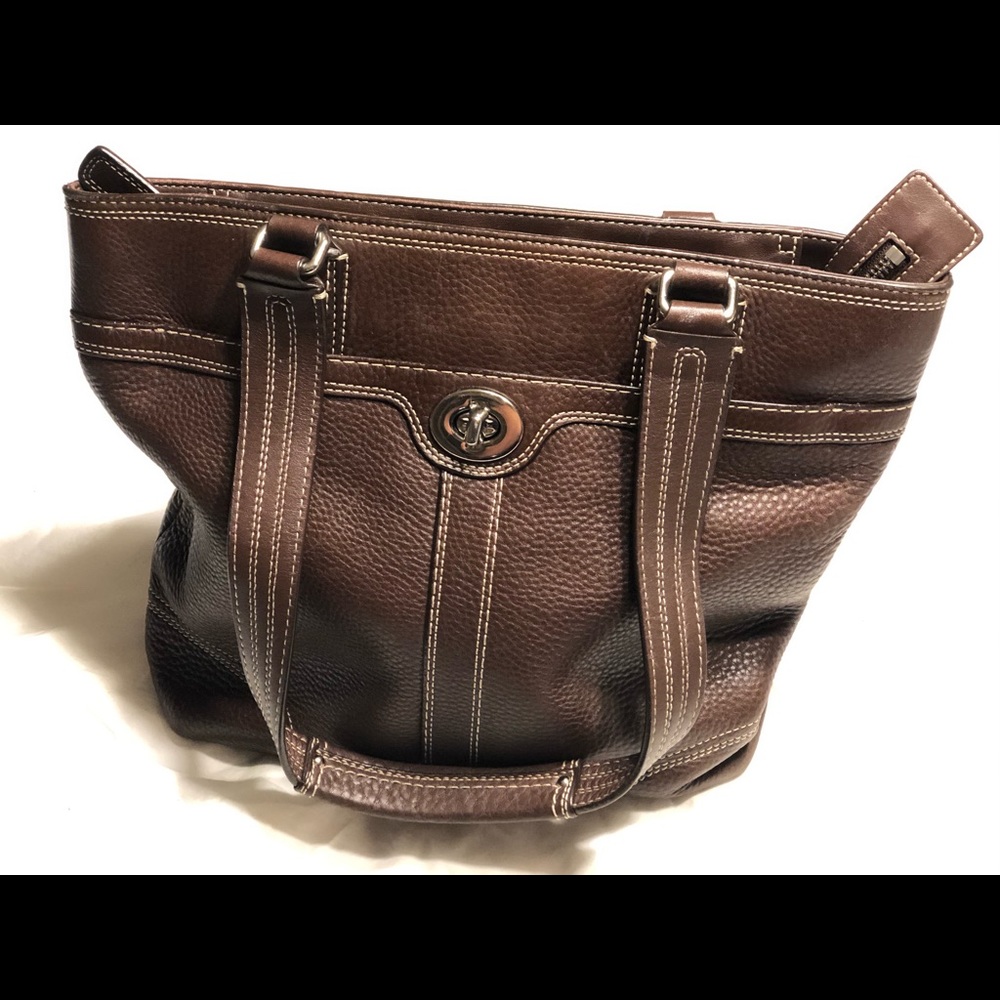 Coach Brown Leather Tote Bag